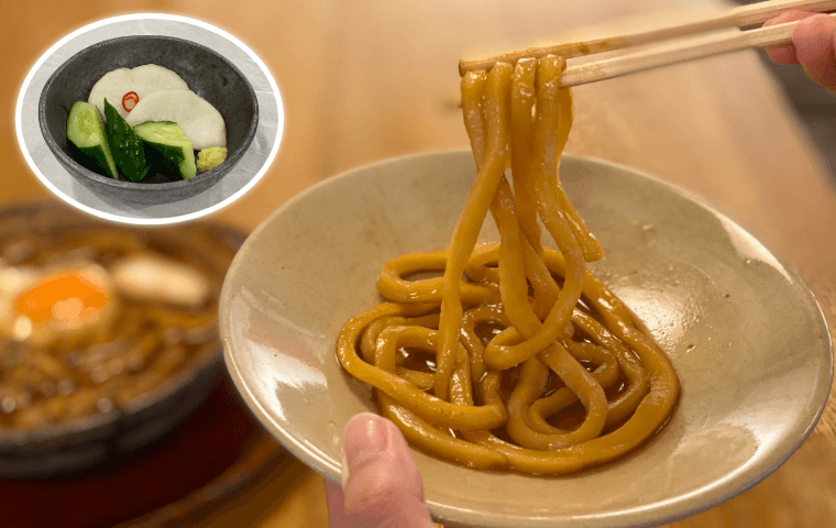 earthenware pot (Donabe) as a plate